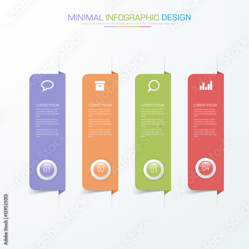 Infographic Elements with business icon on full color background  process or steps and options workflow diagrams,vector design element eps10 illustration