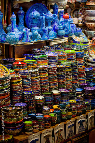 Grand Bazaar view in Istanbul, Turkey © prescott09