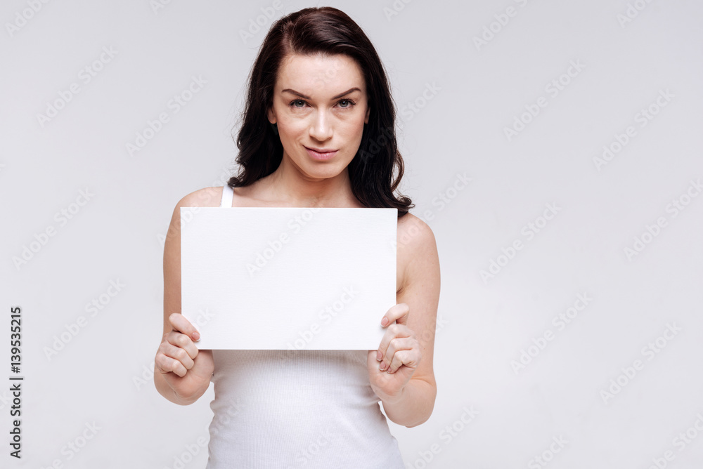 Concerned model working during professional photoshoot Concerned model working during professional photoshoot