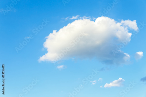 Fototapeta Naklejka Na Ścianę i Meble -  Blue sky with white cloud in rainy season.