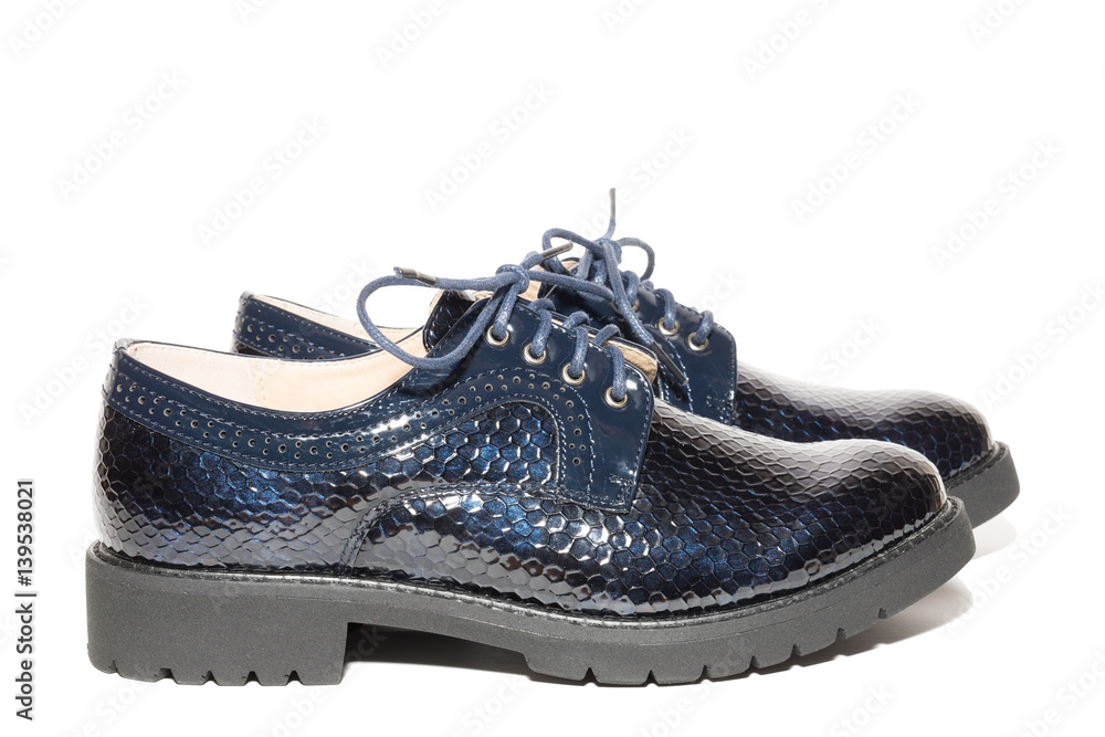 female shoes on a white background female shoes on a white background
