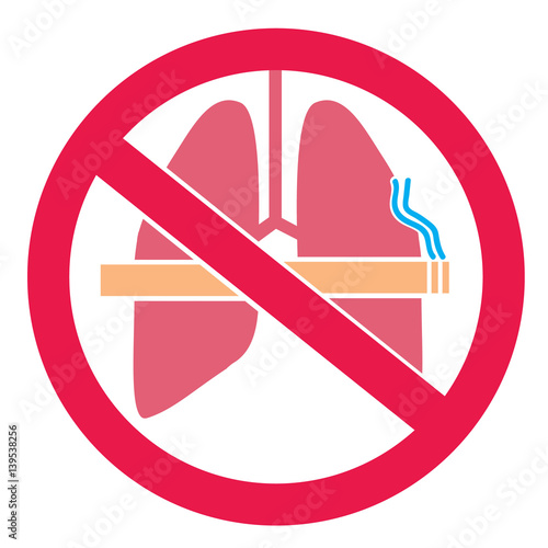 Don't smoke sticker vector design