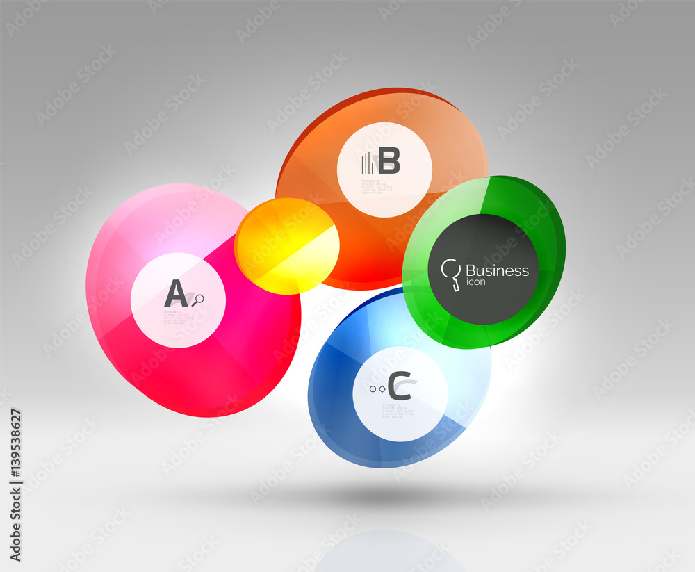 Glass circles banner Glass circles banner