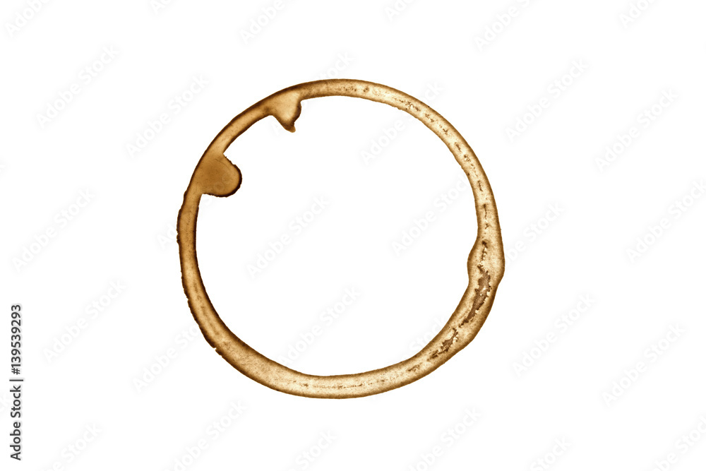Coffee Stain - Isolated Photo./ Coffee Stain - Isolated Photo Coffee Stain - Isolated Photo./ Coffee Stain - Isolated Photo