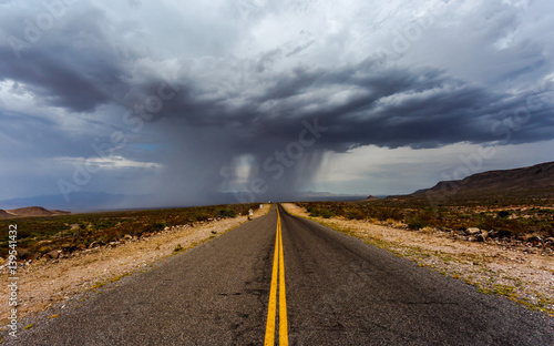Stormy road