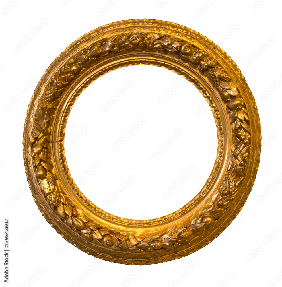 Antique Round Gold Frames
