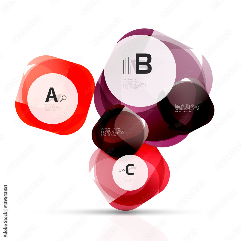 Vector shiny blank web option boxes Vector shiny blank web option boxes