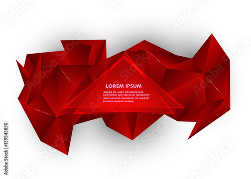 Abstract polygonal background. Elegant design element with place for your text.
