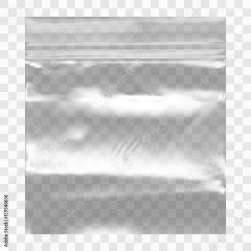 Transparent Blank Plastic Pocket Bag With Ziplock
