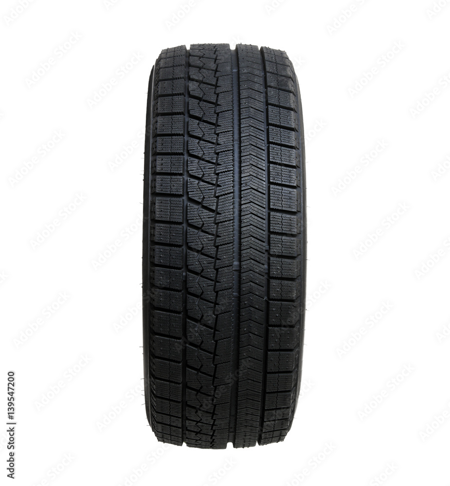 Car tire isolated on white Car tire isolated on white