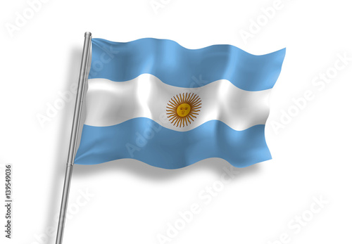 Drapeau d'Argentine en qualité vectorielle 