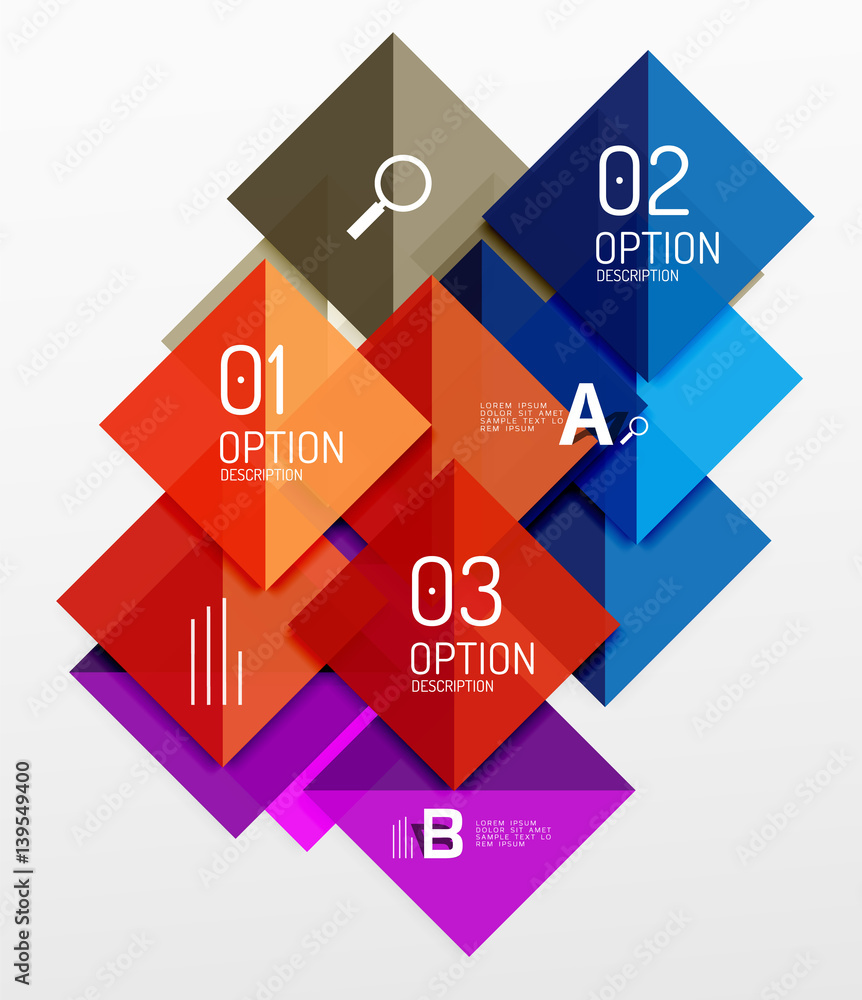 Repetition of overlapping color squares Repetition of overlapping color squares