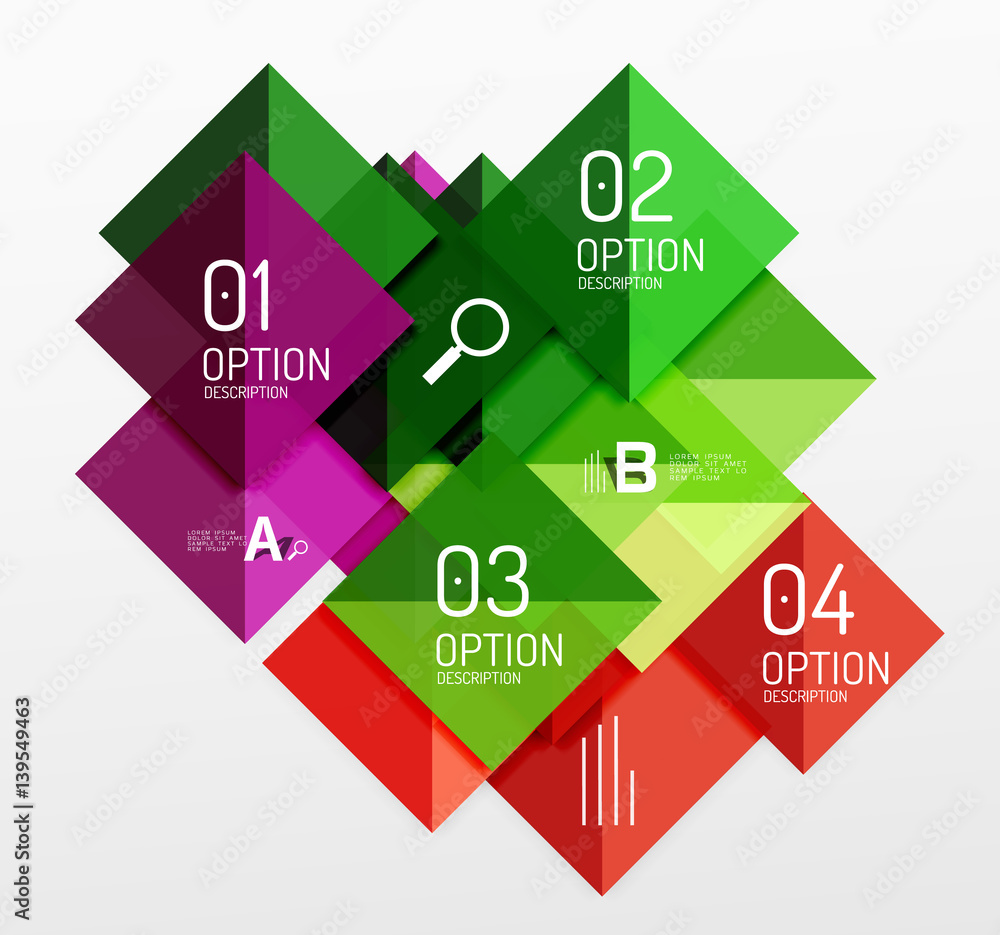 Repetition of overlapping color squares Repetition of overlapping color squares