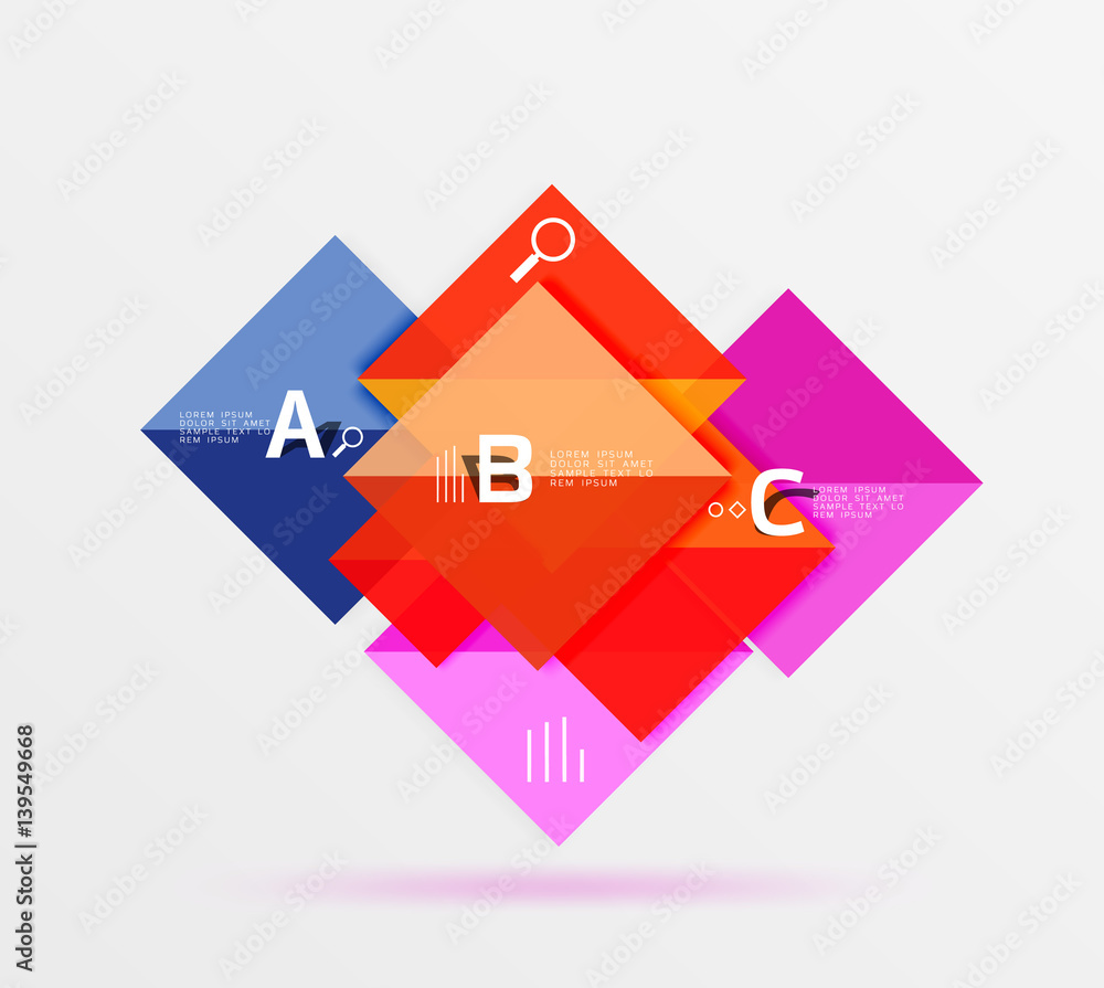 Geometric square and triangle template Geometric square and triangle template