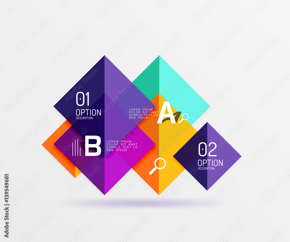 Geometric square and triangle template Geometric square and triangle template