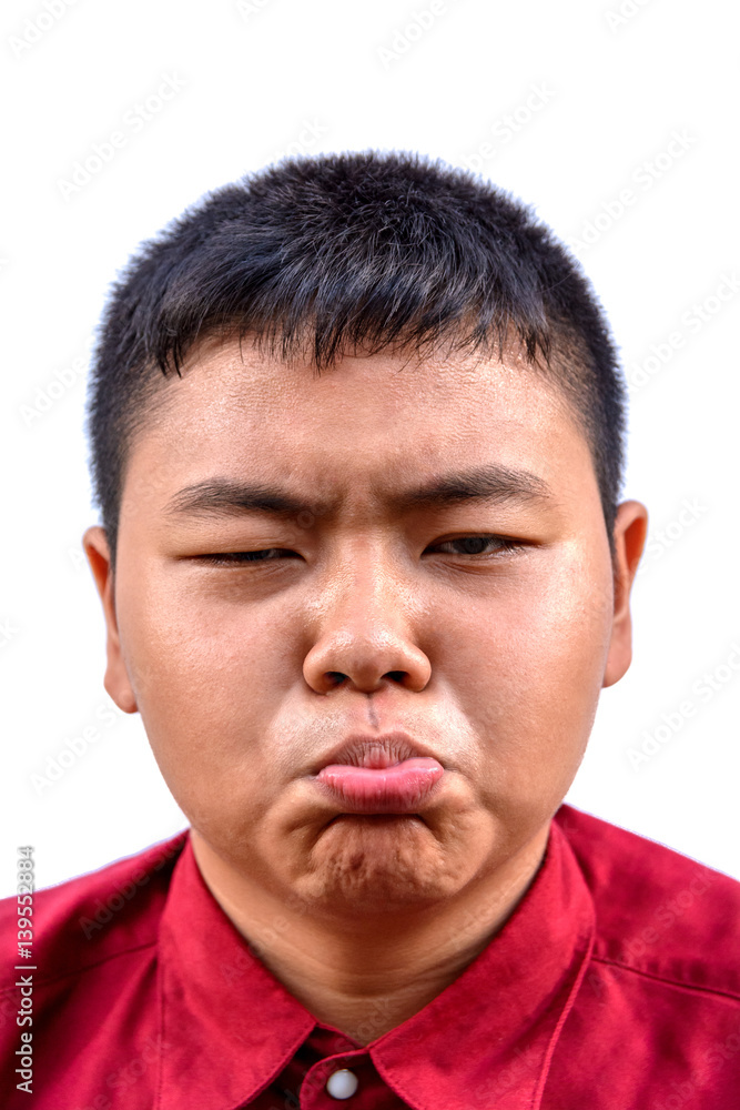 Obraz premium Asia boy funny