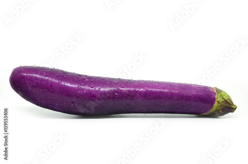 Wallpaper Mural Purple eggplant with water drop Torontodigital.ca