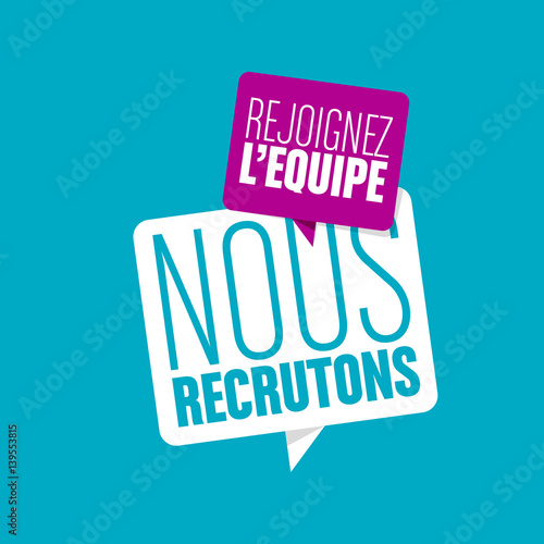 nous recrutons