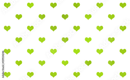 Watercolor hearts on white background.