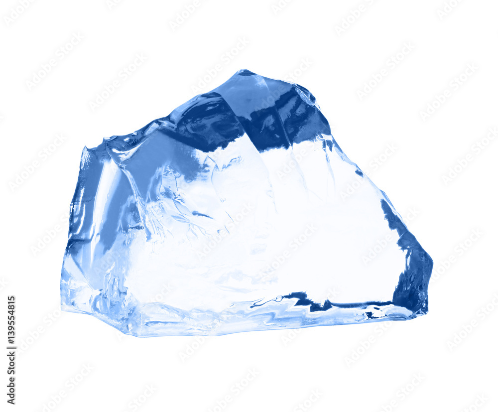 Fototapeta premium Ice cube isolated on white.