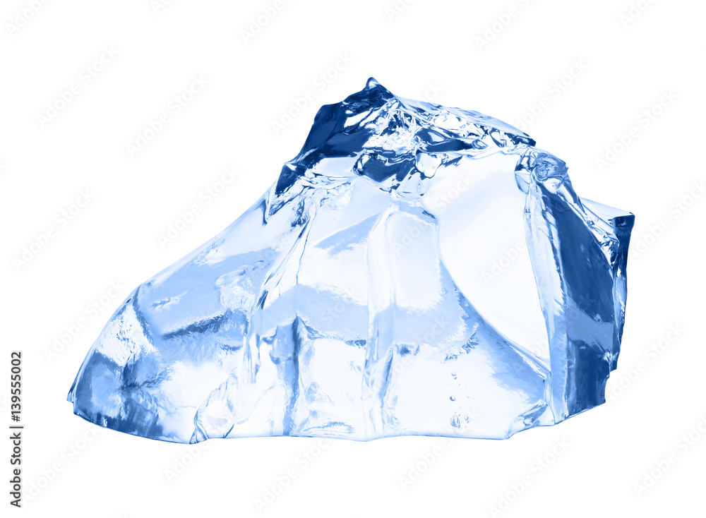 Obraz premium Ice cube isolated on white.