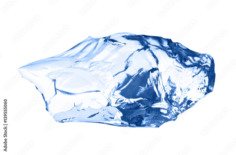 Obraz premium Ice cube isolated on white.