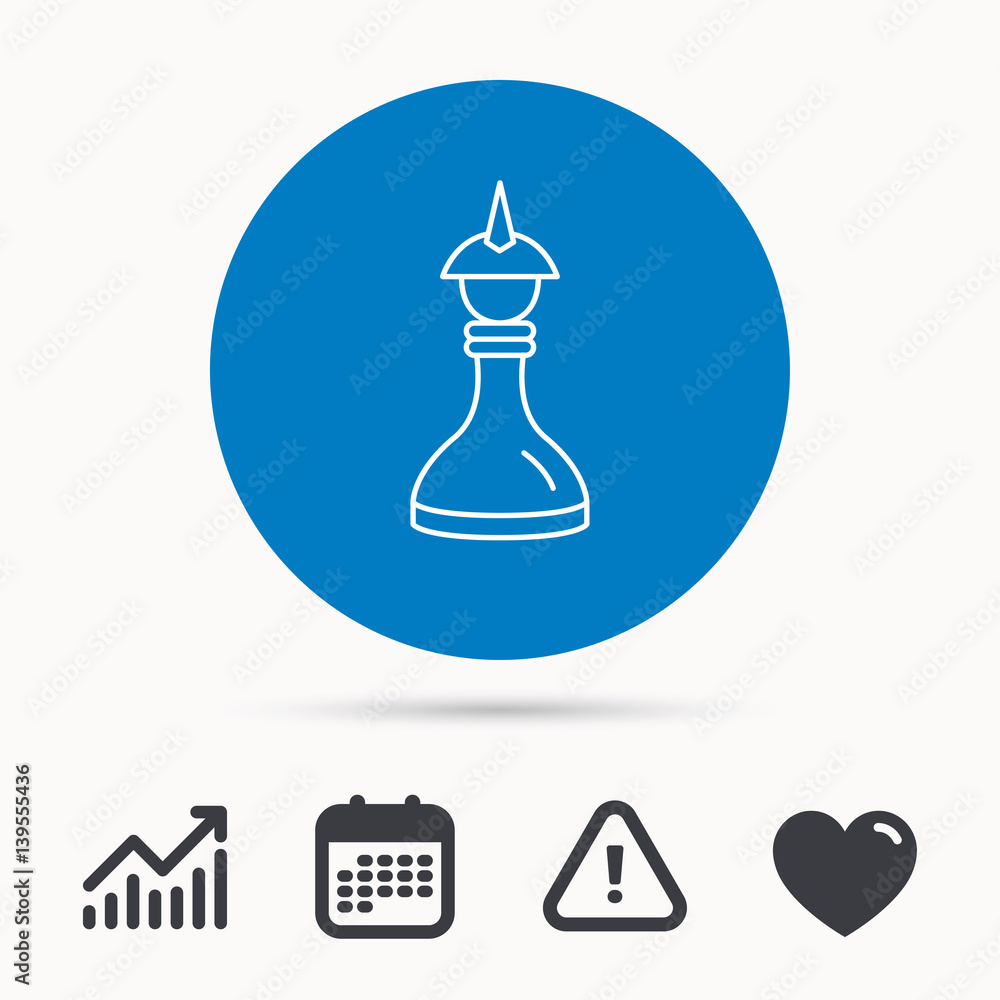 Strategy icon. Chess queen or king sign. Mind game symbol. Calendar, attention sign and growth chart. Button with web icon. Vector Strategy icon. Chess queen or king sign. Mind game symbol. Calendar, attention sign and growth chart. Button with web icon. Vector