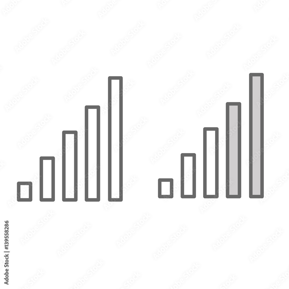 Signal icon. Isolated vectors on white background. Signal icon. Isolated vectors on white background.