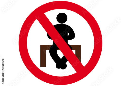 Schild Draufsetzen verboten