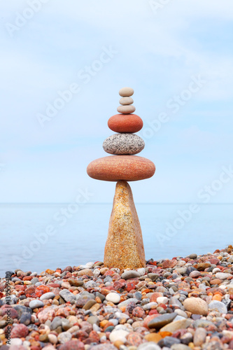 Photography concept of tranquility and balance