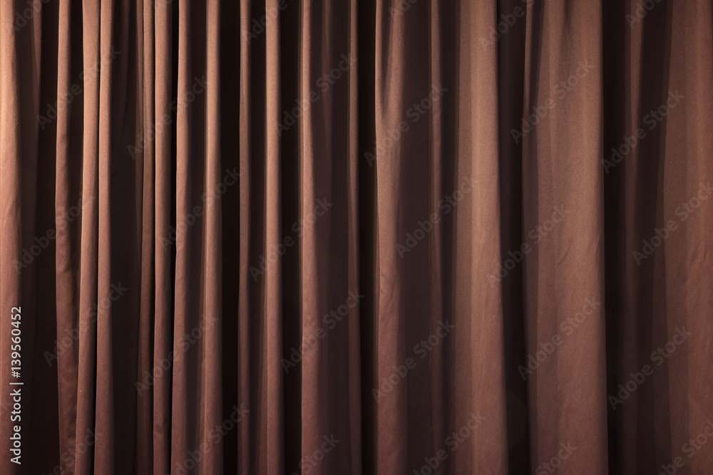 Obraz premium Close-up of closed curtain