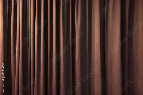 Close-up of closed curtain