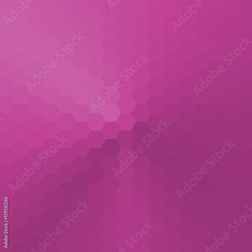 Vector abstract background consisting of hexagons, painted with a cone gradient. © tetsuobuseteru
