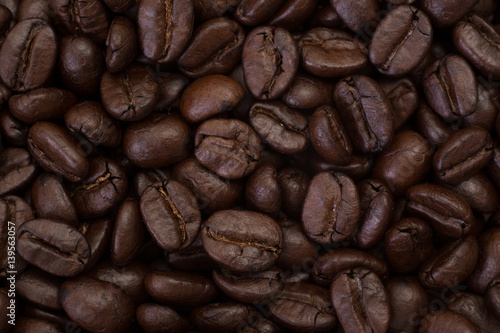 Close up of Roasted coffee beans © littlestocker