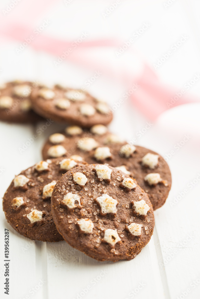 Dark chocolate cookies. Dark chocolate cookies.