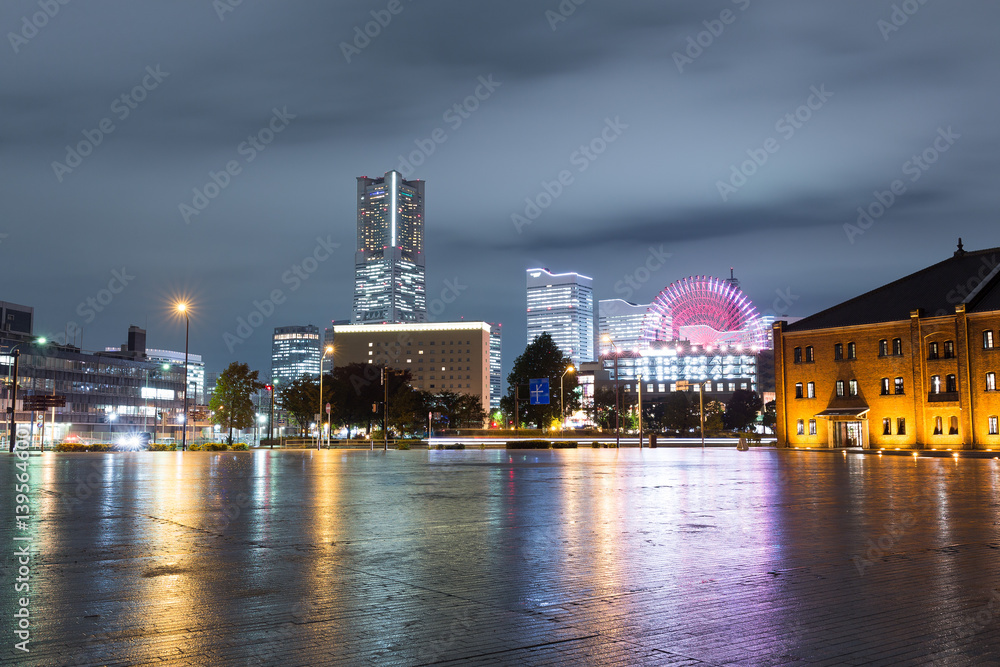Fototapeta premium Yokohama at night