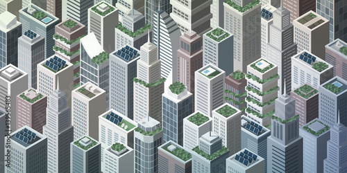 Futuristic green city