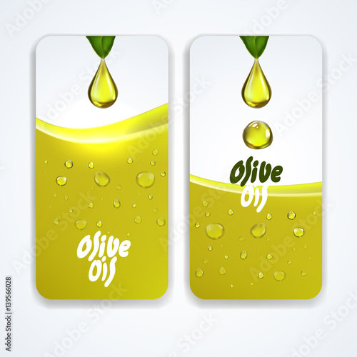 Oily drop vertical banners