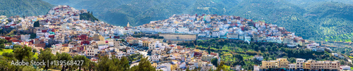 Panorama of Moulay Idriss Zerhoun town in Morocco © Leonid Andronov