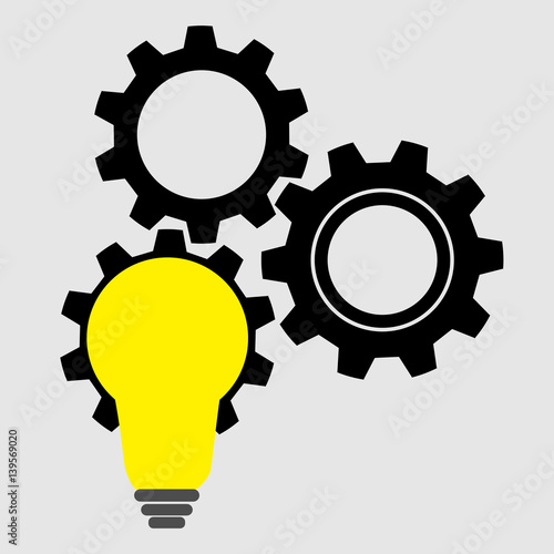 Creative light bulb concept
