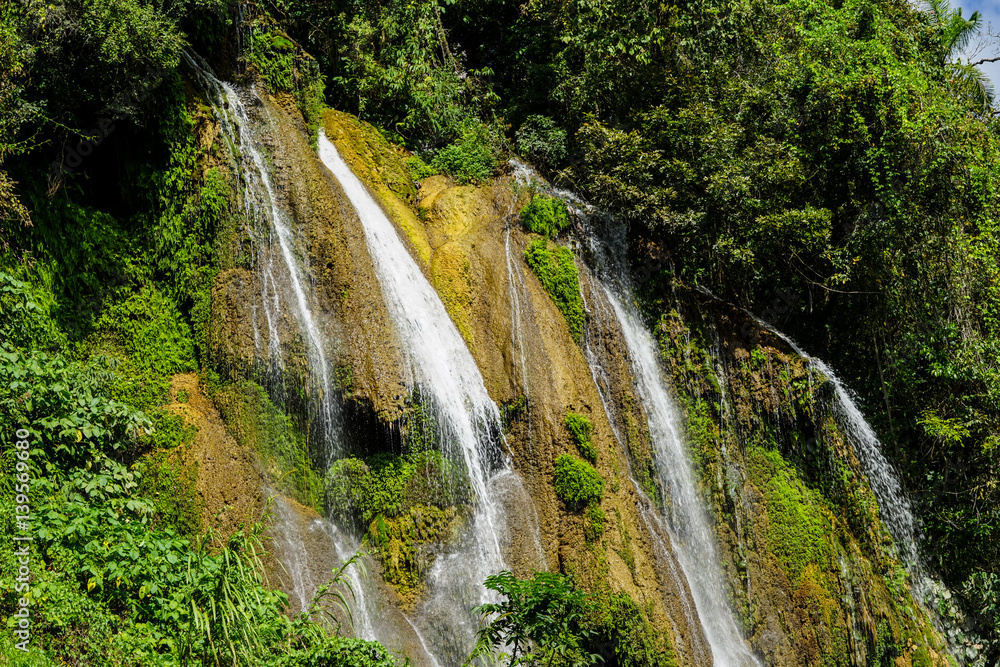 the Salto El Rocío Waterfall