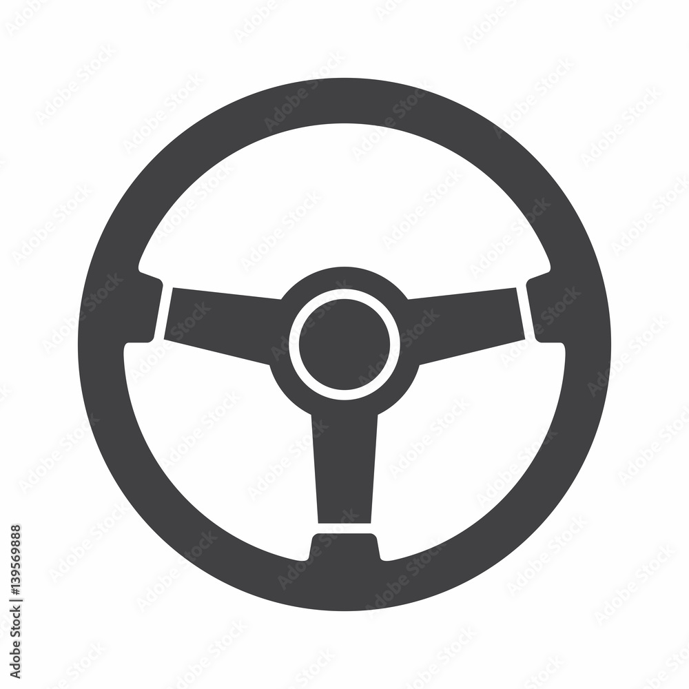 Steering wheel icon