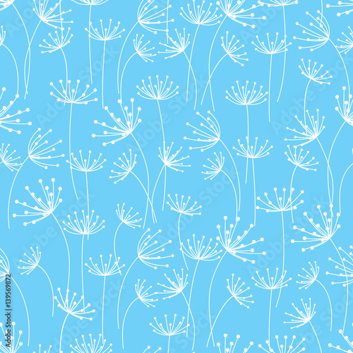 Seamless pattern with floral ornate