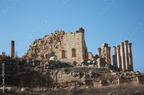 Jupiter Temple in Gerasa Jerash in Jordan, Middle East