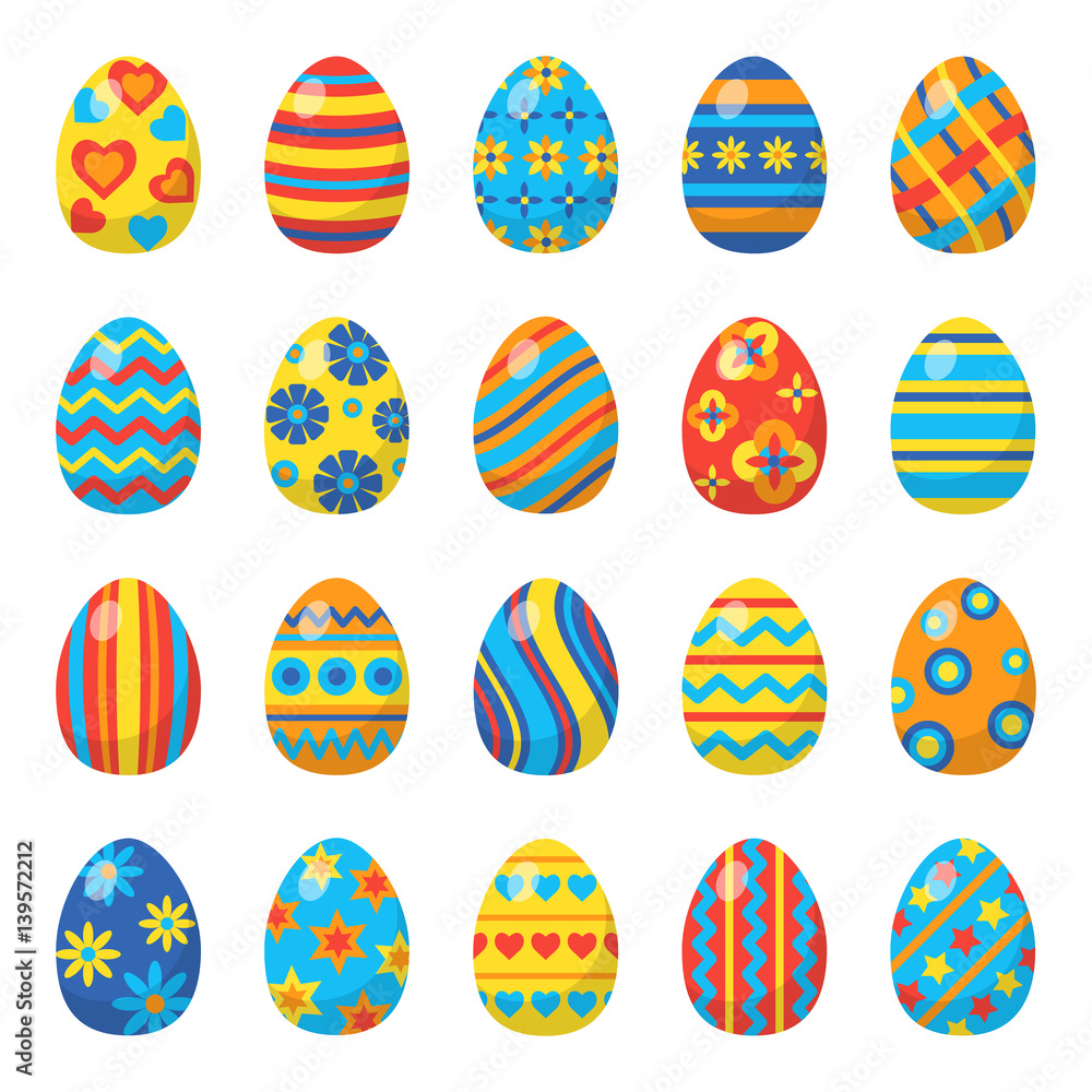 Easter eggs for Easter holidays design.
