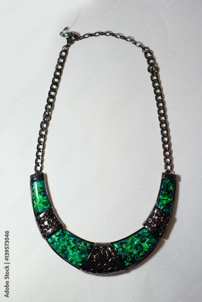 Necklace metal glass plastic ethnic Necklace metal glass plastic ethnic
