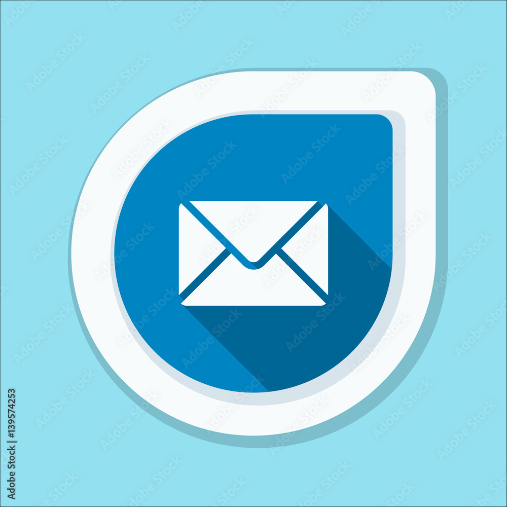 Mail button illustration Mail button illustration
