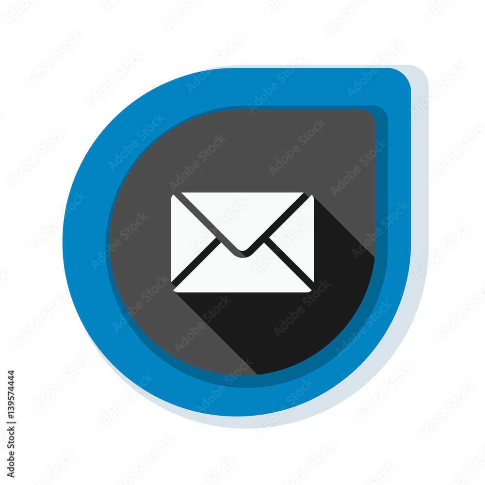 Mail button illustration Mail button illustration