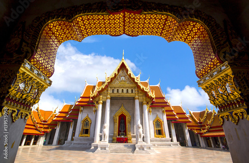 The Marble Temple, Wat Benchamabopitr Bangkok THAILAND © seksan94