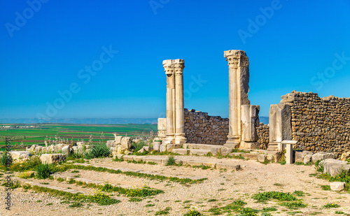 Ruins of Volubilis, a Berber and Roman city in Morocco